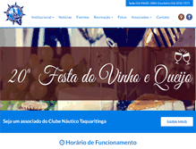 Tablet Screenshot of clubenauticotq.com.br